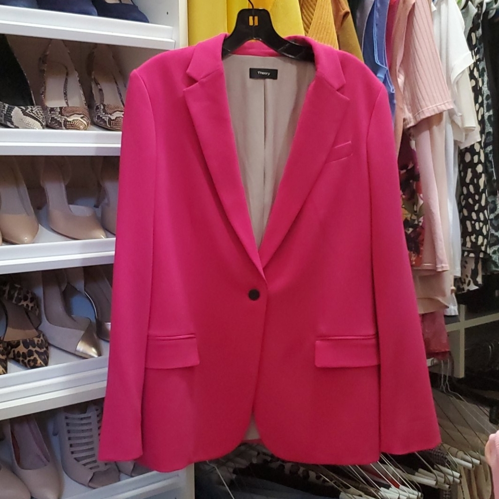 NWOT "Theory" Pink Blazer